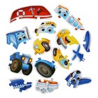 Макси - пазлы с глазками «Любимый транспорт», 4 пазла, 14 крупных деталей - Фото 2