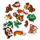 Макси - пазлы с глазками «Лесные животные», 4 пазла, 13 деталей - Фото 2