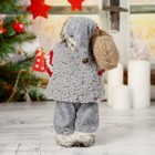 Дед Мороз "В вязаном костюме. с фонарём" 30 см - фото 3838257