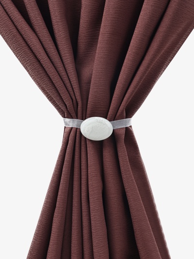 Подхват для штор, 5×3.5 см, цвет светло-серый