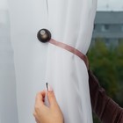 Подхват для штор, d=4 см, коричневый - Фото 3