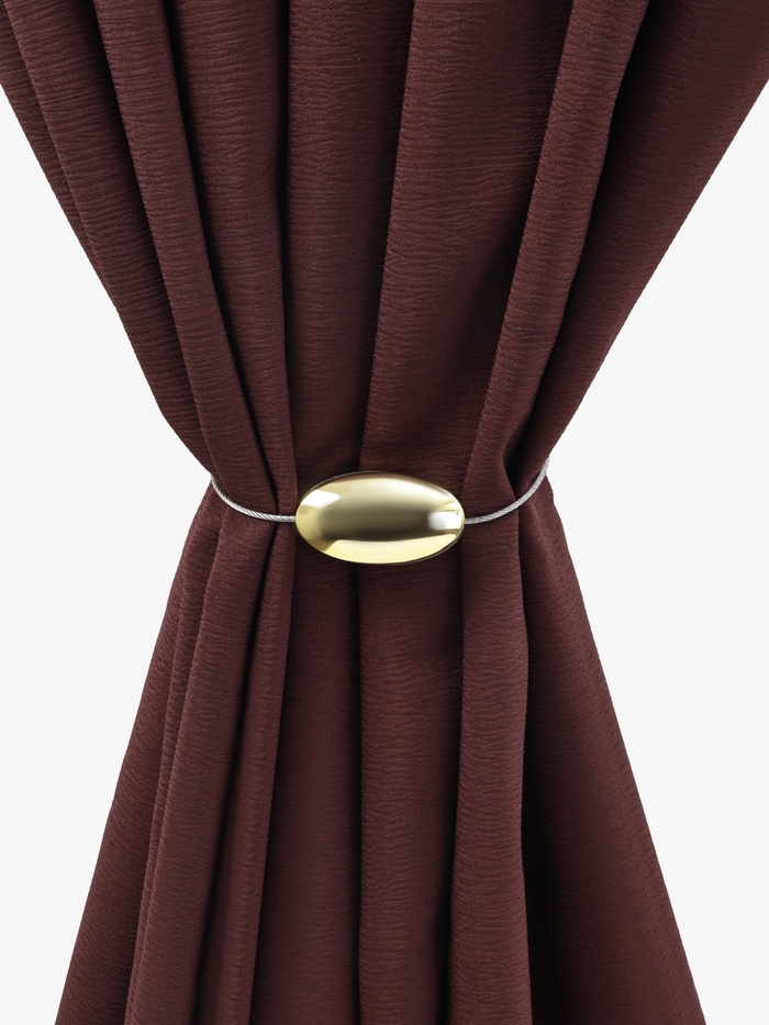 Подхват для штор, 6×3.5 см, цвет золотой - Фото 1