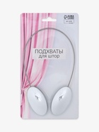 Подхват для штор, 6×3.5 см, цвет серебряный - Фото 3