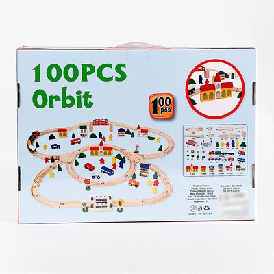 Железная дорога набор «Городок» 100 деталей