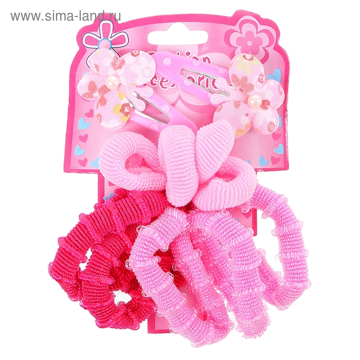 набор для волос "Ассорти" (2 невидимки,10 резинок) - Фото 1