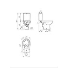 Унитаз компакт Cersanit NATURE NEW CLEAN ON 011, 3/5, с крышкой дюропласт, lifting, easy-off, белый - Фото 6