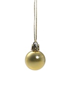 Ёлочные игрушки «Глория - вензель», шары новогодние, 11 шт., d=8/2.5 см, золото - Фото 5