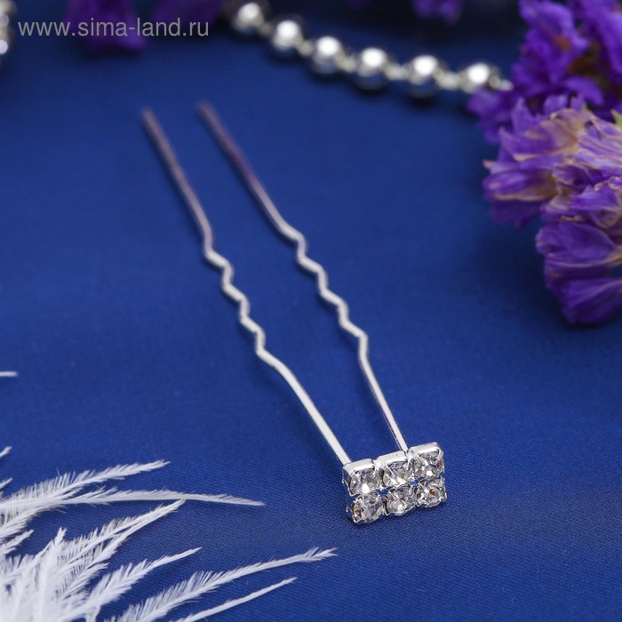 шпилька для волос "Прямоугольник" - Фото 1