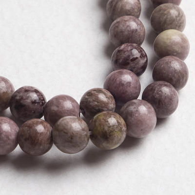 Бусины на нити шар №6 «Яшма» (50 бусин)