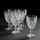 Набор бокалов стеклянных для вина «Круиз», 6 шт, 300 мл, 8,5×17,5 см, цвет прозрачный - фото 8851598
