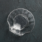 Блюдо стеклянное сервировочное «Ракушка», 10×2 см, фигурное - Фото 2