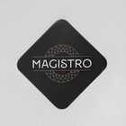 Кувшин для воды Magistro «Богема», 1 л, 9×23 см, стекло, с металлической крышкой, прозрачный, серебристый - Фото 5