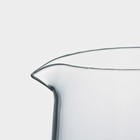 Кувшин стеклянный с металлической крышкой Magistro «Богема», 1 л, 13×9×21 см, цвет золотой - фото 4279293