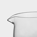 Графин стеклянный с металлической крышкой Magistro «Богема», 1 л, 13×9×21 см, цвет бронзовый - Фото 4