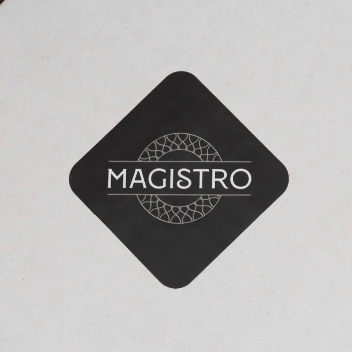 Графин стеклянный с металлической крышкой Magistro «Богема», 1 л, 13×9×21 см, цвет бронзовый - фото 1876041657