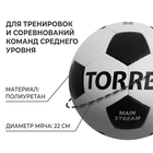 Мяч футбольный TORRES Main Stream, PU, ручная сшивка, 32 панели, р. 5, 434 г - фото 4279309