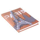 Блокнот А6, 80 листов, твёрдая обложка «Городская мечта. Париж», глянцевая ламинация - Фото 2