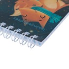 Блокнот А7, 40 листов на гребне "Волшебные лисы", обложка мелованный картон, блок 55г/м2, МИКС - Фото 3