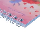Блокнот А7, 40 листов на гребне "Лавандовые ламы", обложка мелованный картон, МИКС - Фото 3