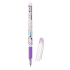 Ручка гелевая со стираемыми чернилами DeleteWrite «Таксы», узел 0.5 мм, синие чернила, матовый корпус Silk Touch - фото 24563846