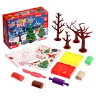 Набор для игры с пластилином «Новогодний лес» - фото 8479249