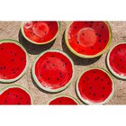 Салатник Доляна «Арбуз», 150 мл, 12×2.5 см, стекло, красный - Фото 10