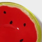 Салатник Доляна «Арбуз», 150 мл, 12×2.5 см, стекло, красный - Фото 5