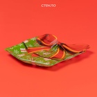 Блюдо сервировочное Доляна «Подарок. Счастливого Нового года», 15.1×17.3 см, стекло - Фото 2