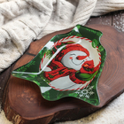 Блюдо стеклянное сервировочное Доляна «Колокольчик. Добрые друзья», 18×17 см - Фото 2