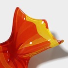 Соусник стеклянный Доляна «Апельсинка», 21×7,5 см, цвет оранжевый - фото 9410865