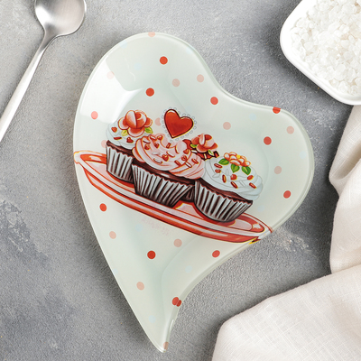 Блюдце Доляна «Пирожное», 17,8×13,7×1,7 см