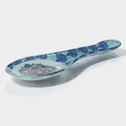 Подставка под ложку Доляна «Анха», 21.5×7.7 см, стекло, голубая - Фото 3