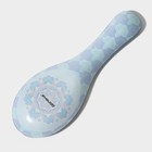 Подставка под ложку Доляна «Анха», 21.5×7.7 см, стекло, голубая - Фото 5