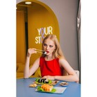 Набор для суши из стекла Доляна «Сет», 3 предмета: соусники 8×2 см, 8×6 см, подставка 25×15×2 см - Фото 11