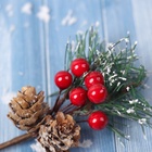 Еловая ветка декоративная «Зимнее волшебство. Грёзы», 14 см - фото 59756351