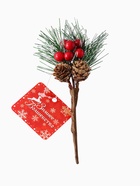 Еловая ветка декоративная «Зимнее волшебство. Грёзы», 14 см - фото 59756354