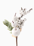 Еловая ветка декоративная «Зимнее волшебство. Грёзы», 19 см (комплект 3 шт) - фото 59756358