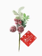 Еловая ветка декоративная «Зимнее волшебство. Очарование», 15 см - Фото 6