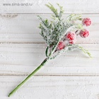 Еловая ветка декоративная «Зимнее волшебство. Очарование», 14 см - фото 60084660