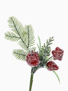 Еловая ветка декоративная «Зимнее волшебство. Очарование», 15 см  (артикул 4306249)  большой выбор товаров оптом и в розницу по низким ценам с доставкой