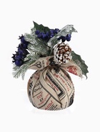 Новогодняя композиция на стол «Зимнее волшебство. Очарование» в мешочке, черника, шишка, 14 см - Фото 3