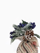 Новогодняя композиция на стол «Зимнее волшебство. Очарование» в мешочке, черника, шишка, 14 см - Фото 4