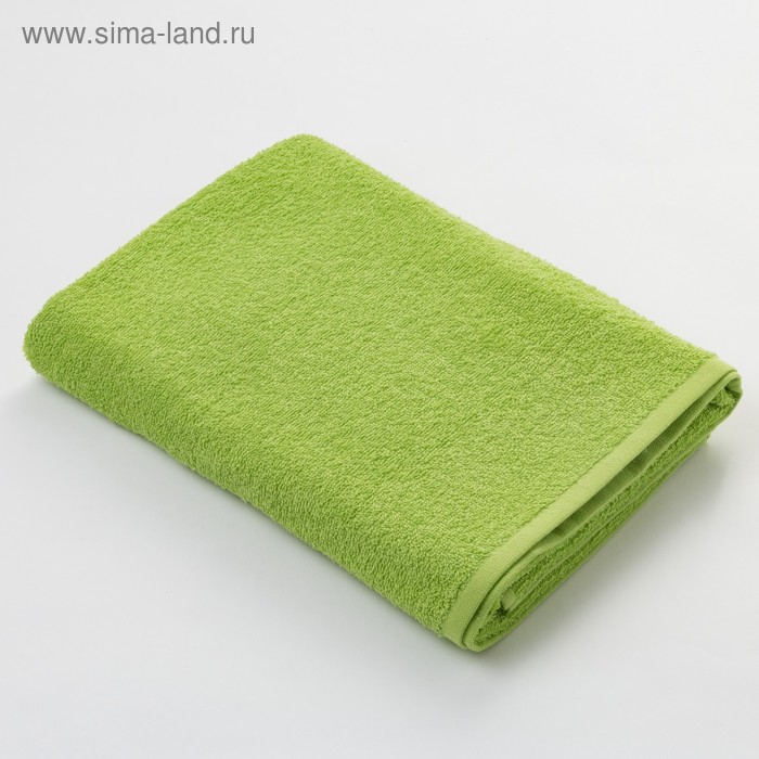 Полотенце махровое Экономь и Я 50х90 см, цв. ярко-зелёный, 320 г/м² - Фото 1