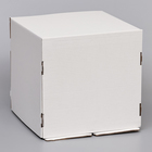 Коробка под торт, кондитерская, белая, 35×35×35 см - Фото 1