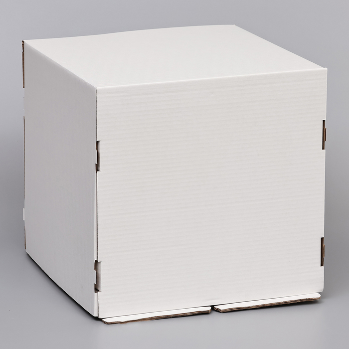 Коробка под торт, кондитерская, белая, 35×35×35 см - Фото 1