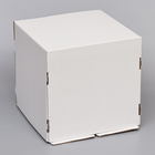 Коробка под торт, кондитерская, белая, 35×35×35 см - Фото 2