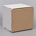 Коробка под торт, кондитерская, белая, 35×35×35 см - Фото 3