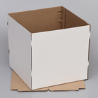 Коробка под торт, кондитерская, белая, 35×35×35 см - Фото 4