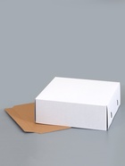 Кондитерская упаковка, коробка для десертов и тортов, 28×28×10 см - Фото 5