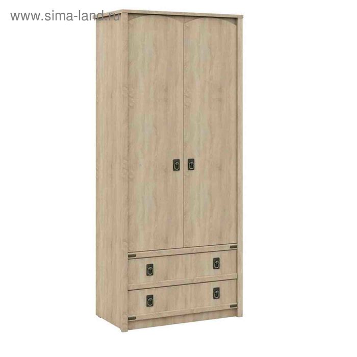 Шкаф «Валенсия», 2 ящика, 910 × 520 × 2090 мм, цвет дуб сонома - Фото 1